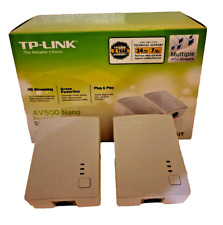 TP-LINK TL-PA4010KIT AV500 Nano Powerline Adaptador Starter Kit - Pacote com 2 * Veja dis, usado comprar usado  Enviando para Brazil
