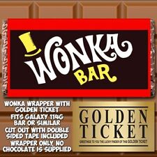 Wonka chocolate bar for sale  Shipping to Ireland