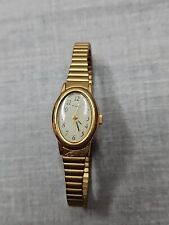 Usado, Vintage Timex Relógio Feminino de Quartzo, Tom Dourado/Banda Expansível Face Oval comprar usado  Enviando para Brazil