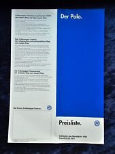 Polo preisliste 1997 gebraucht kaufen  Vechta