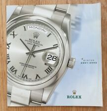 Rolex winter 2001 for sale  BOLTON