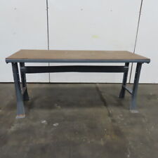 Used, 72" x 30" x 34" Equipto Style Light Industrial Open Leg Steel Work Bench for sale  Shipping to South Africa