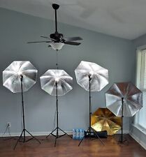 Kit de iluminação fotográfica estúdio cowboy 7' 5 guarda-chuvas 4 tripé ajustável suporte de luz comprar usado  Enviando para Brazil