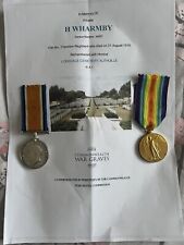 Ww1 medals wharmby for sale  PONTEFRACT
