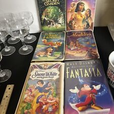 Walt Disney Clásico VHS Zorro y el Sabueso, Blancanieves, Fantasía y Aladdin, usado segunda mano  Embacar hacia Argentina