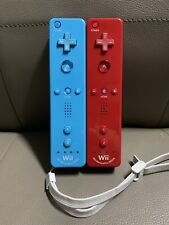 Controle remoto Nintendo OEM Wii azul vermelho Motion Plus testado 2 comprar usado  Enviando para Brazil