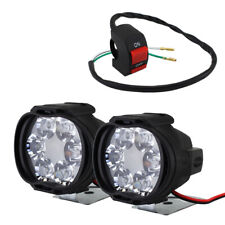 2x Farol de LED para scooter motocicleta farol lâmpadas de direção de neblina com peça de interruptor comprar usado  Enviando para Brazil