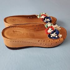 Sandalia deslizante Spring Step Flowerchild para mujer EU 40, EE. UU. 9 múltiples flores segunda mano  Embacar hacia Argentina