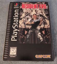 Resident Evil (Sony PlayStation 1, 1996) PS1 caja larga en caja tarjeta de regulación completa segunda mano  Embacar hacia Argentina