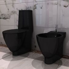 Black ceramic toilet for sale  SOUTHALL