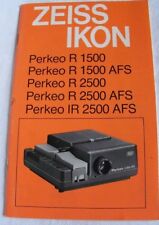 Instrucciones Deslizar Proyector zeiss ikon perkeo R 1500 Afs 2500 Ir CD/Email, usado segunda mano  Embacar hacia Argentina