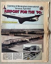 Birmingham airport newspaper for sale  MACCLESFIELD