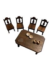 Juego de sillas/mesa de comedor Storm Becker vintage de la década de 1950 1:12 cocina para casa de muñecas segunda mano  Embacar hacia Argentina