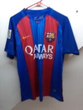 Camiseta deportiva de fútbol Nike Futbol Club Barcelona FCB 2016 XL azul roja más grande segunda mano  Embacar hacia Mexico