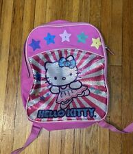 Mochila escolar Sanrio Hello Kitty rosa arco iris estrellas 12"" para niñas pequeñas segunda mano  Embacar hacia Argentina