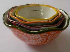 Conjunto de 4 xícaras de cerâmica Pioneer Woman floral tigela de medição aninhamento Ree Drummond comprar usado  Enviando para Brazil