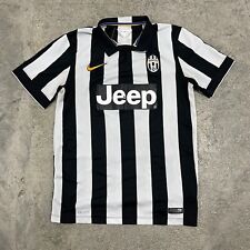 Camiseta deportiva rara de fútbol de club de fútbol negro blanco a rayas nike Juventus talla pequeña segunda mano  Embacar hacia Argentina