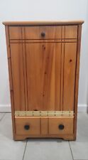 Vintage Pine Kitchen Trash Can Cabinet Rustic Farmhouse  for sale  Shipping to South Africa