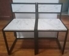 2 white dining chairs for sale  Philadelphia