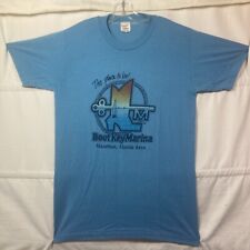 Camiseta gráfica vintage anos 80 Boot Key Florida Sunset Marina ponto único EUA tamanho M comprar usado  Enviando para Brazil