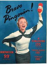 1952 advertising penguin d'occasion  Expédié en Belgium