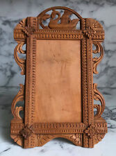 Antique Hand Carved Wooden Picture Photograph Frame - Swan Black Forest Style for sale  Shipping to South Africa