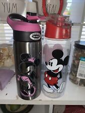 Botella de agua Mickey Mouse ** Usada** Lote de 2 segunda mano  Embacar hacia Argentina