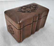 Vintage Ornate Wooden Box with Playing Cards Trinket Box, used for sale  LINCOLN