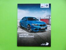Prospekt / Katalog / Brochure BMW M2 Coupe - 1/2016, usado comprar usado  Enviando para Brazil