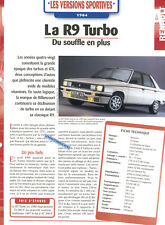 Renault turbo document d'occasion  Vincey