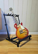Suporte de guitarra preto ajustável 3 compartimentos rack de chão sala de estúdio suporte de guitarra comprar usado  Enviando para Brazil