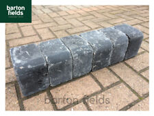 Used, Tumbled Low Kerbs for Driveways, 140mm High Kerb Edgings, Charcoal. Delivered* for sale  BURTON-ON-TRENT