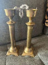 Pair brass candlestick for sale  Augusta
