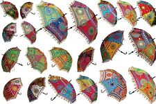 Lote al por mayor indio vintage bordados algodón puro decoración parasol segunda mano  Embacar hacia Argentina