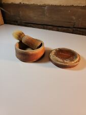 Conjunto de cepillo y tazón de afeitado antiguo - 3 piezas afeitado en húmedo  segunda mano  Embacar hacia Mexico