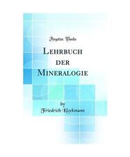 Lehrbuch mineralogie friedrich gebraucht kaufen  Trebbin