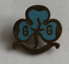 Girl Guides Trefoil Promise Badge Pale Blue Enamel Brass Post 1967 for sale  MALDON