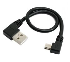 USB 2.0 Cavo 25 CM Tipo A Spina Per Mini B Spina Angolo Nero comprar usado  Enviando para Brazil