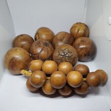 Vintage Hand Carved Wooden Fruits for sale  Shipping to South Africa