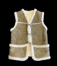 Vtg sheepskin vest for sale  Shipping to Ireland