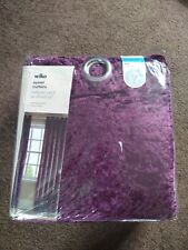 Purple velvet curtains for sale  AYLESBURY