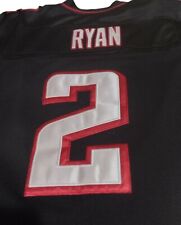 Camiseta costurada Matt Ryan #2 Reebok On-Field autêntica Atlanta Falcons tamanho 52 preta comprar usado  Enviando para Brazil