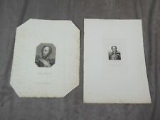 Two antique engravings d'occasion  Expédié en Belgium