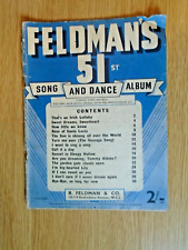 Feldman 51st song for sale  BILLINGHAM