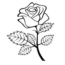 ROSE FLOWER CAR DECAL STICKER for sale  Shipping to South Africa