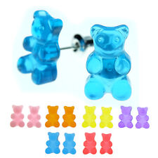 Brincos fofos mini urso de goma doce festa Kawaii kitsch presente funky comprar usado  Enviando para Brazil