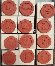 Usado, Stampin Up! Conjunto de 12 letras de suporte de madeira "alfabeto mod" artesanato scrapbooking comprar usado  Enviando para Brazil