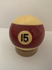 Bola de bilhar vintage baquelite 2 1/4” listrada marrom e marfim #15 bola comprar usado  Enviando para Brazil