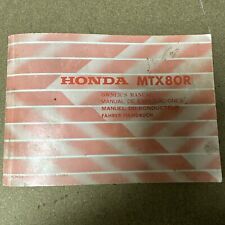 Honda mtx80 owners for sale  RIPLEY