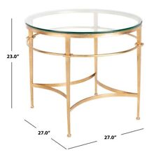 glass gold side table for sale  Whitestown